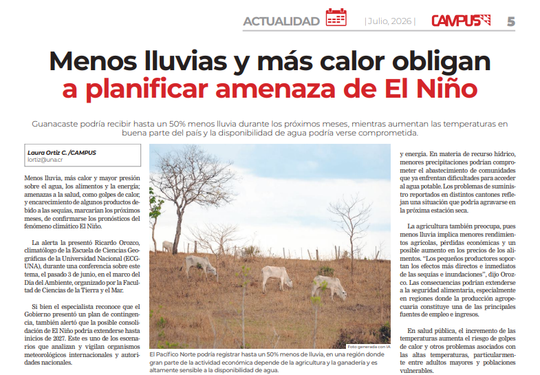 Ganado pastando en zona seca de Guanacaste